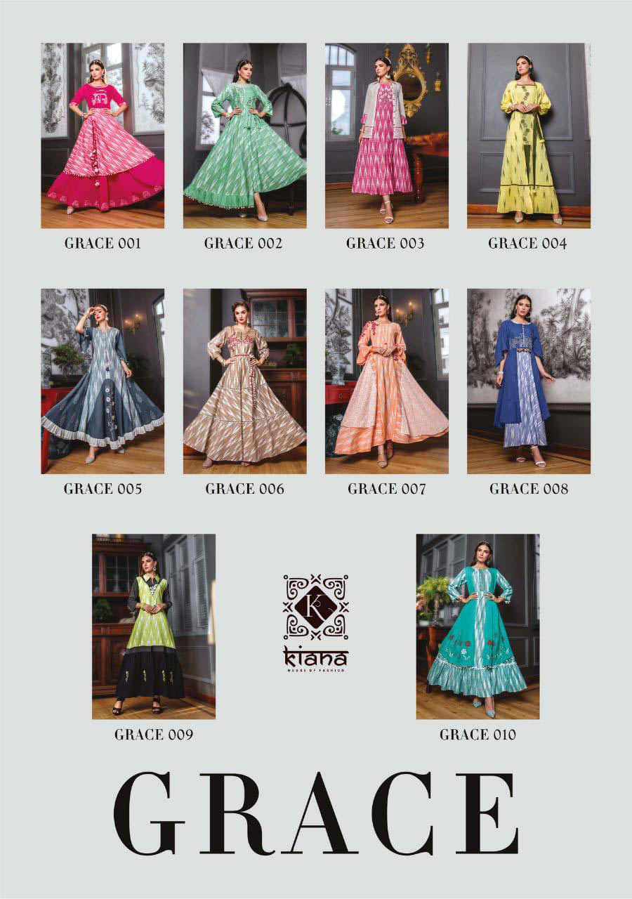 Grace Vol-1 Kiana Cotton Ekkat Printed Anarkali Kurti Grace Vol-1 Kiana Cotton Ekkat Printed Anarkali Kurti